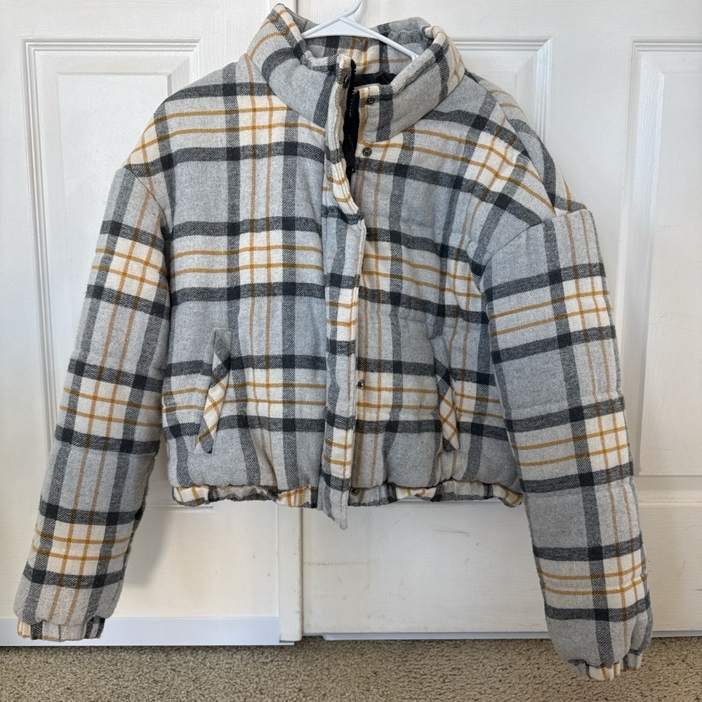 Puffy hip length sweater